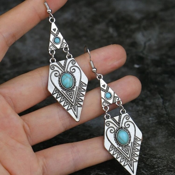Kori Green turquoise drop earring main image 1